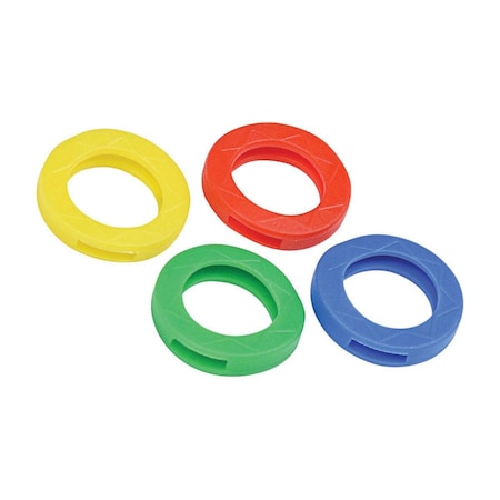 Homecare Products 0.87 in. Dia. Plastic Assorted Color Bands & Caps Key Identifier HO3330749